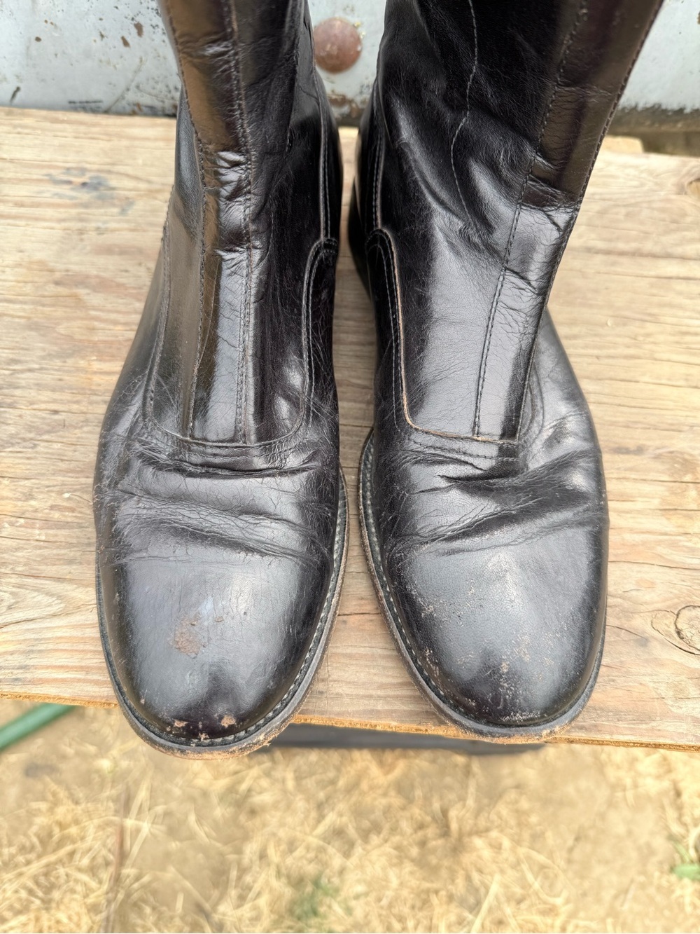 Paul Smith x Triumph Black Leather Motorcycle Buckle Boots Size 38.5 (8) - Picture 5 of 11